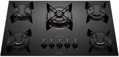 Cooktop 5 Bocas Preto com Mesa de Vidro e Tripla Chama Atlas U Top Bivolt