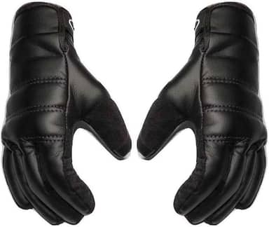 Luva Motoqueiro Proteção Contra Frio Manta Térmica Par Couro Premium