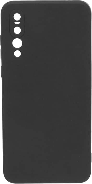Capa de telefone para celulares de 16,2 x 7,5 x 0,43 cm, silicone TPU, antiqueda e absorção de choque, capa protetora para homens e mulheres, preta