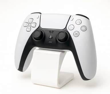 Suporte Universal para Controle de Jogos, Base de Mesa Decorativa em Plástico, Gamer, Ps5, Ps4, Xbox, Pc, Notebook, Nintendo Switch, Joystick, Manete, Videogame, Console (Branco)