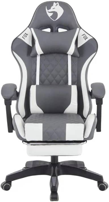 Cadeira Gamer Fox Racer Luna com Apoio de Pés UT-B200 Cinza