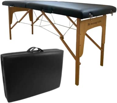 Maca Preta BK Maleta Portátil Com Orifício Massagem- 65CM