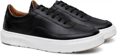 Tênis em Couro Onix Shoes - Elegância e Conforto para Homens, Solado Antiderrapante