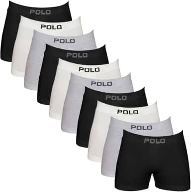 Kit 10 Cueca Boxer Algodão Cotton Box Masculina Premium