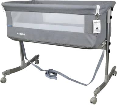 Berço Portátil Sleep 3 em 1 Moisés Co-bed Acopla na Cama - Cinza Kababy