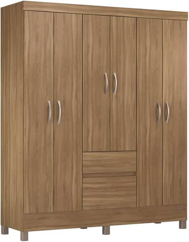 Guarda Roupa Casal Flash II 6 Portas 2 Gavetas Demóbile