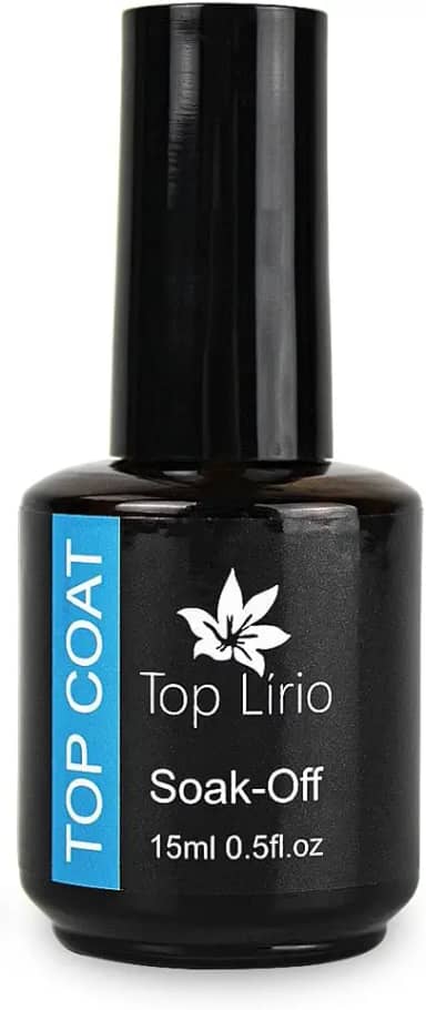 Top Coat Soak-Off Selante Finalizador LED/UV 15ml, Top Lírio