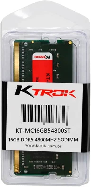 Memoria Ktrok 16Gb Ddr5 4800Mhz Sodimm- Notebook