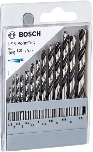 Bosch Jogo broca para metal HSS-PointTeQ 1,5-6,5mm 13 peças