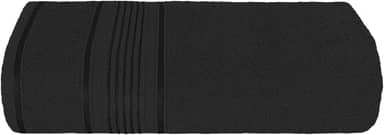 Toalha De Rosto De Algodão Básica 68x45cm (Preto)