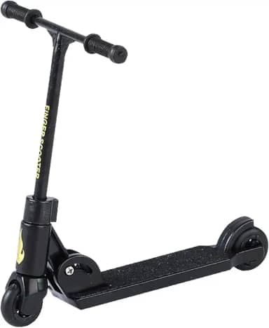 Finger Scooter with Brake,Stunt Scooter Black T-Head Design,Freestyle Pro 360° Foldable 2-Wheel Mini Board, Non-Slip Scooter
