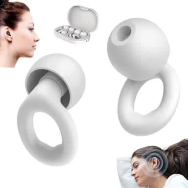 NWX Tampão de Ouvido para Dormir | Abafador de Ruídos e Protetor Auricular Antirruído | Silicone Confortável e Reutilizável para Sono Profundo, Anti Ronco e Noites Tranquilas Trabalho