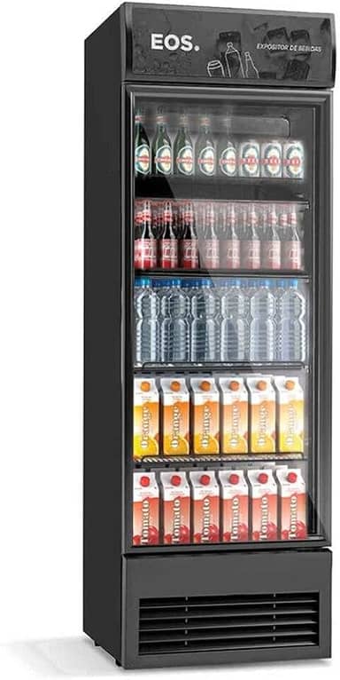 Refrigerador Expositor Vertical Eos 295 Litros Eco Gelo All Black Eev300p2 220v