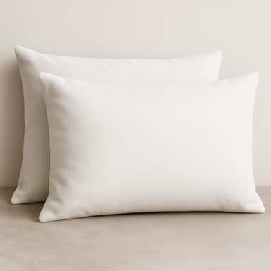 2 Fronhas de Travesseiro Avulsas Malha Lisa 100% Algodão (Branco)