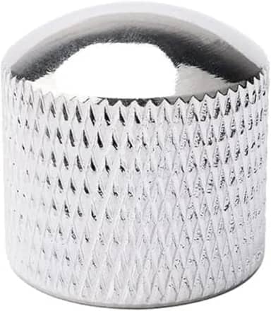 Knob Pressão Metal Cromado Para Guitarra Baixo