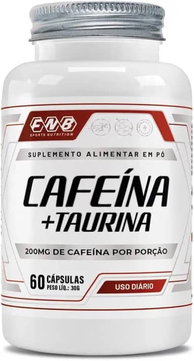 Cafeína + Taurina 60 Cápsulas de 500mg Flora Nativa