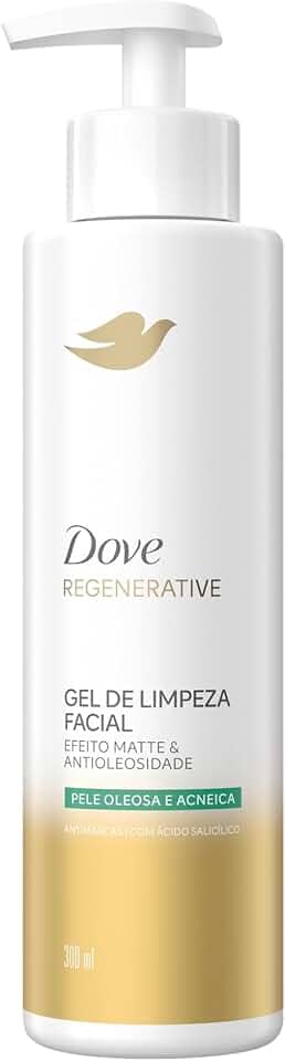 Dove Regenerative Gel de Limpeza Facial Efeito Matte & Antioleosidade 300ml