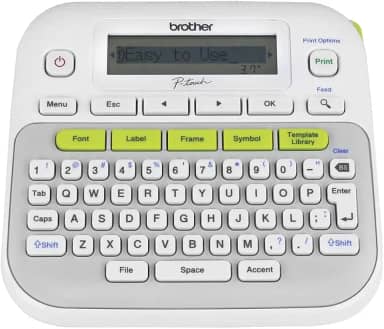 Rotulador Eletrônico de uso doméstico - PTD210 Brother, Branco