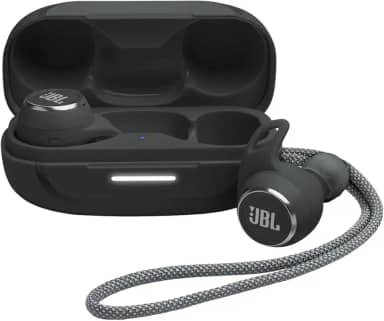 JBL, Fone de Ouvido Esportivo Sem Fio, Reflect Aero TWS, Bluetooth, Com Cancelamento de Ruído, À Prova D'água e Poeira - Preto