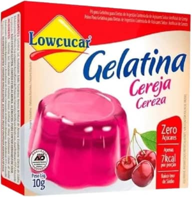 Gelatina Lowçucar Zero Açúcar, Sabores Sortidos, 20 Unidades, 100g
