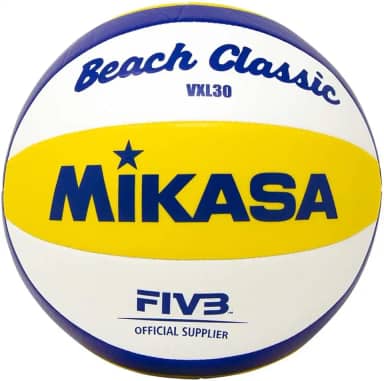 MIKASA , Bola De Vôlei Praia Vxl30 Unissex, Azul/Branco/Amarelo (Blue/White/Red), 5