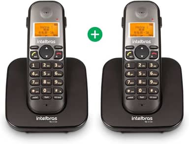 Telefone Sem Fio Digital com Ramal Adicional TS 5122 Preto Intelbras