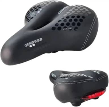 Selim Banco Gts Tec Vazado Com Luz Led Bicicleta Confortável