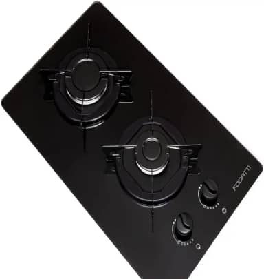 Fogão Cooktop Elétrico 2 Bocas Mesa Em Vidro - Preto - Fogatti Esmaltado