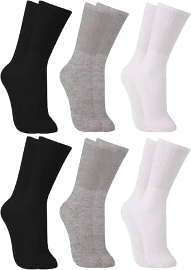 Kit 6 Pares Meia Cano Longo Trifil Sola Atoalhada Algodão Masculino