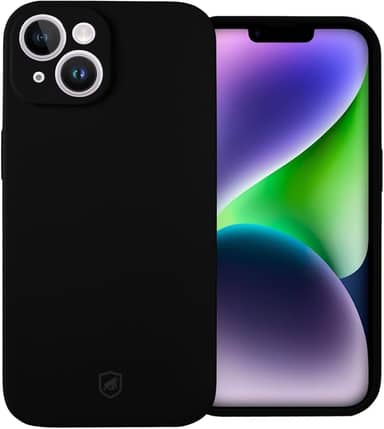 Gshield Capa Case Capinha Silicon Premium Antiderrapante com Interior em Microfibra, Proteção Contra Impressões Digitais, Arranhões, Quedas e Impactos (Preta, iPhone 14)