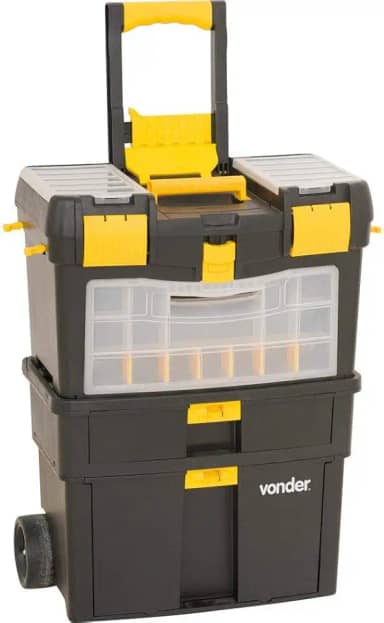 Vonder, Caixa Para Ferramentas, Plástica, Com Rodas, 46,0 Cm X 26,0 Cm X 62,0 Cm, Crv 0100.