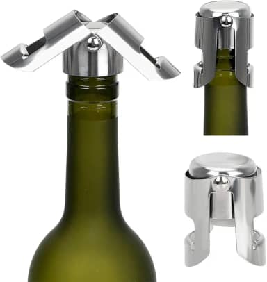 Tampa Pressão a Vacuo Rolha em Inox Para Garrafa Champagne Vinho Premium