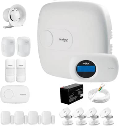 Kit Alarme Intelbras Internet 8 sensores, 2018 E, Completo