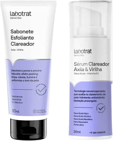 Kit Clareador Axila & Virilha Dermo Skin c/ 2 Itens