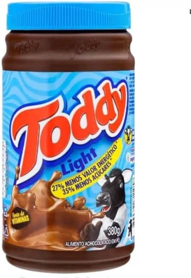 Toddy Light, Achocolatado em Pó, Pote 380g