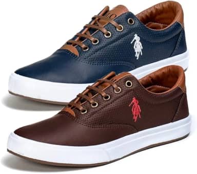 Kit 2 Tenis Masculino Polo Casual Sapatenis Dia a Dia