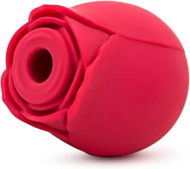 Vibrador Silicone vibradoris feminino, Vibrador Flor Rosa Ponta Dupla Função Sugador e Aquecimento vibradoris feminino sexual AZ03B