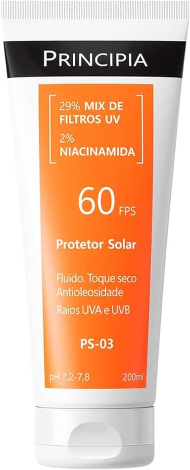 Protetor Solar Corporal Principia 29% Mix de Filtros UV + 2% Niacinamida FPS 60 PS-03 com 200ml