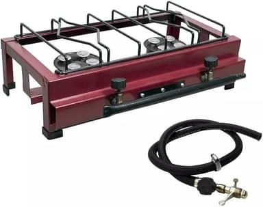 Fogão Industrial 2 Bocas Alta Pressão Com Mangueira Roa