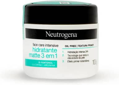 Neutrogena Hidratante Facial Matte 3 em 1 Face Care Intensive, 100g