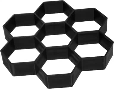 Molde de tijolo de concreto, hexágono, moldes de concreto, faça você mesmo, molde de azulejo de cimento para jardim, calçada, moldes de cimento