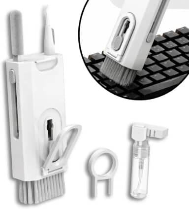 Escova Kit de Limpeza 8 em 1 para Teclado, Fone de Ouvido, Tela de Computador e Celular, Kit Multifuncional Limpador e Removedor de teclas - Qualidade Premium LNSTORE