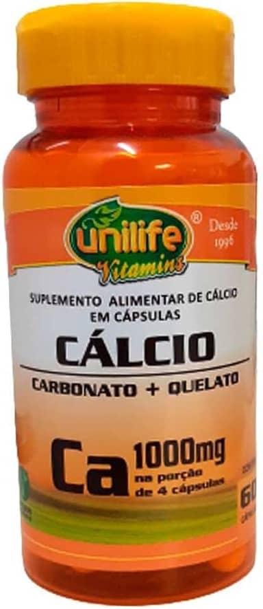 Cálcio Quelato CA 60 cápsulas Unilife