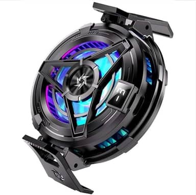 Cooler Gamer para Celular - Modelo SL-17 - RGB Magnético Resfriamento com Alumínio e LED (Android_Iphone)