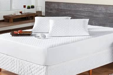 Capa de Colchão para Cama King Impermeável Matelada – Protetor de Colchão Antialérgico, Lavável e Confortável