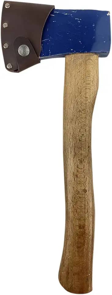 Capa de lâmina de machado feita à mão de couro de flor integral - capa protetora, manga de segurança de lâmina de machado pequeno, acessório de acampamento, essenciais para lenhador ao