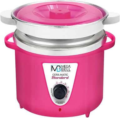 Mega Bell, Panela aquecedora de cera para depilação, Termocera, Cera-Matic Standard, Com refil, Bivolt, 900g, Rosa