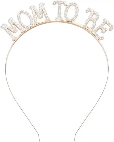 Faixas de cabeça para mulheres, coroa futura mãe, presentes para grávidas, decorações para novas mães, decorações para mulheres, lembrancinhas de festa de revelação de gênero para mãe, acessórios de