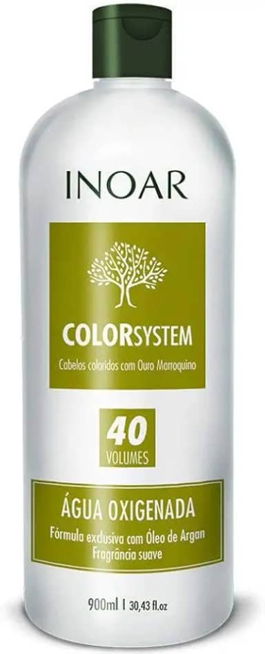 INOAR Água Oxigenada - 900ml 40 Volumes, para todos os tipos de cabelo