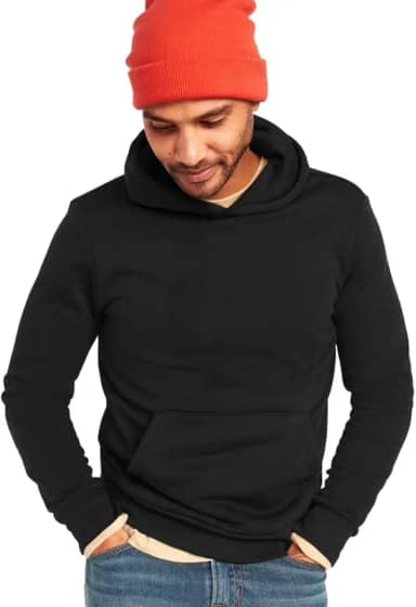 Blusa de Moletom Canguru Masculina com Capuz Slim Fitness